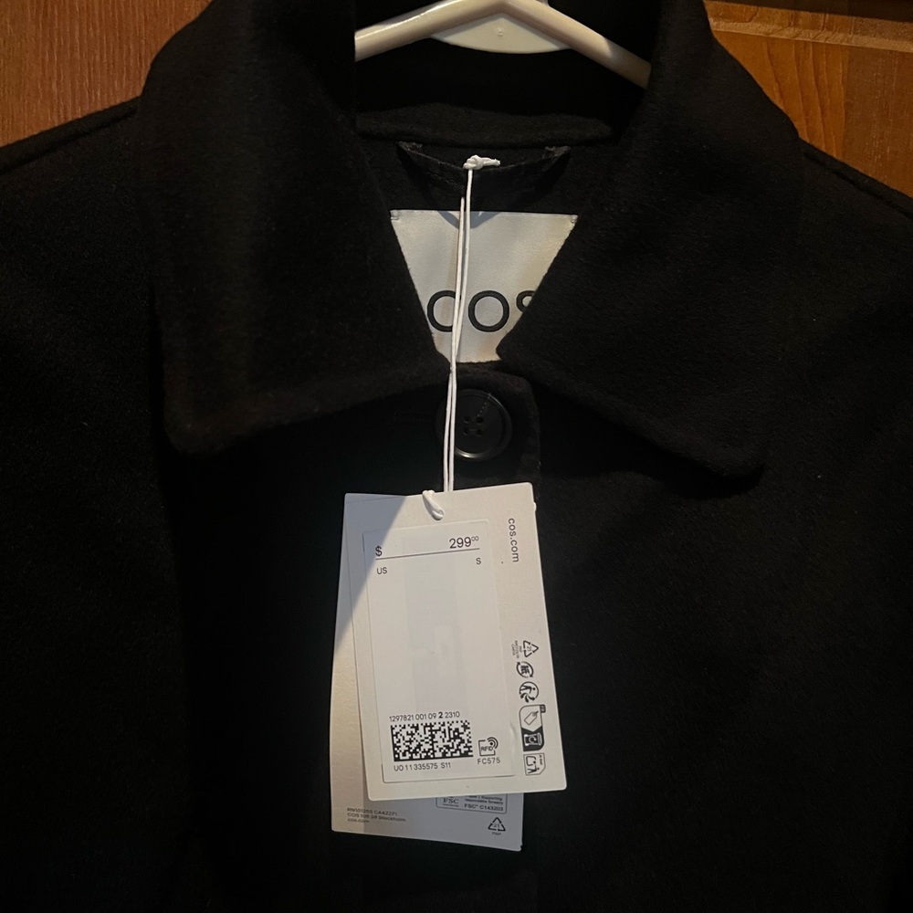 NWT COS DOUBLE-FACED WOOL SHORT JACKET SMALL S - Picture 11 of 11